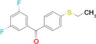 3,5-Difluoro-4'-(ethylthio)benzophenone