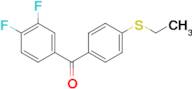 3,4-Difluoro-4'-(ethylthio)benzophenone