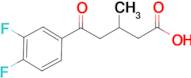 5-(3,4-Difluorophenyl)-3-methyl-5-oxovaleric acid