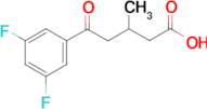 5-(3,5-Difluorophenyl)-3-methyl-5-oxovaleric acid