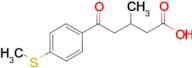 3-Methyl-5-oxo-5-(4-thiomethylphenyl)valeric acid