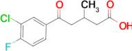 5-(3-Chloro-4-fluorophenyl)-3-methyl-5-oxovaleric acid