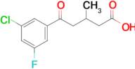 5-(3-Chloro-5-fluorophenyl)-3-methyl-5-oxovaleric acid