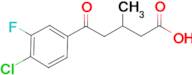 5-(4-Chloro-3-fluorophenyl)-3-methyl-5-oxovaleric acid