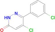 4-Chloro-3-(3-chlorophenyl)-5,6H-pyradazin-6-one