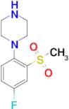 1-[4-Fluoro-2-(methylsulfonyl)phenyl]piperazine