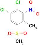 1,2-Dichloro-4-methyl-5-(methylsulfonyl)-3-nitrobenzene