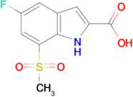 5-Fluoro-7-(methylsulfonyl)-1H-indole-2-carboxylic acid