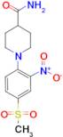 1-[4-(Methylsulfonyl)-2-nitrophenyl]piperidine-4-carboxamide