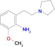 2-Methoxy-6-(2-pyrrolidin-1-ylethyl)aniline