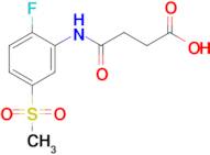 4-{[2-Fluoro-5-(methylsulfonyl)phenyl]amino}-4-oxobutanoic acid