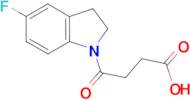 4-(5-Fluoro-2,3-dihydro-1H-indol-1-yl)-4-oxobutanoic acid