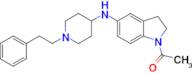 1-Acetyl-N-[1-(2-phenylethyl)piperidin-4-yl]-indolin-5-amine