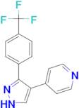 4-{3-[4-(Trifluoromethyl)phenyl]-1H-pyrazol-4-yl}pyridine