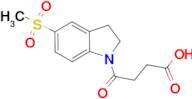 4-[5-(Methylsulfonyl)-2,3-dihydro-1H-indol-1-yl]-4-oxobutanoic acid