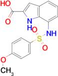 7-{[(4-Methoxyphenyl)sulfonyl]amino}-1H-indole-2-carboxylic acid