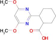 2-(4,6-Dimethoxypyrimidin-2-yl)cyclohexanecarboxylic acid