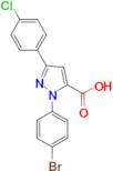 1-(4-Bromo-phenyl)-3-(4-chloro-phenyl)-1H-pyrazole-5-carboxylic acid