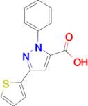 1-Phenyl-3-thiophen-2-yl-1H-pyrazole-5-carboxylic acid