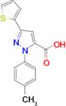 3-Thiophen-2-yl-1-p-tolyl-1H-pyrazole-5-carboxylic acid