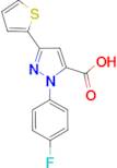 1-(4-Fluorophenyl)-3-thiophen-2-yl-1H-pyrazole-5-carboxylic acid