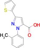 3-Thiophen-2-yl-1-o-tolyl-1H-pyrazole-5-carboxylic acid