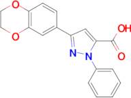 3-(2,3-Dihydro-benzo[1,4]dioxin-6-yl)-1-phenyl-1H-pyrazole-5-carboxylic acid