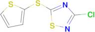 3-Chloro-5-(thiophen-2-ylthio)-1,2,4-thiadiazole