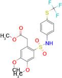 Methyl [4,5-dimethoxy-2-(4-trifluoromethylsulfanyl-phenylsulfamoyl phenyl]-acetate