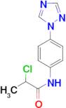 2-Chloro-N-(4-[1,2,4]triazol-1-yl-phenyl)-propionamide