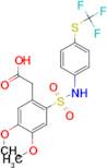 [4,5-Dimethoxy-2-(4-trifluoromethylsulfanyl-phenylsulfamoyl)-phenyl]acetic acid