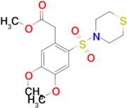Methyl [4,5-dimethoxy-2-(thiomorpholine-4-sulfonyl)-phenyl]-acetate