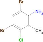 4,6-Dibromo-3-chloro-2-methylaniline