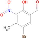 5-Bromo-2-hydroxy-4-methyl-3-nitro-benzaldehyde