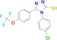 4-(4-Chloro-phenyl)-5-(4-trifluoromethoxy-phenyl)-4H-[1,2,4]triazole-3-thiol