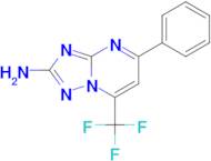 5-Phenyl-7-trifluoromethyl-[1,2,4]triazolo[1,5-a]-pyrimidin-2-ylamine