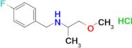 (4-Fluoro-benzyl)-(2-methoxy-1-methyl-ethyl)-aminehydrochloride