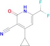 4-Cyclopropyl-6-difluoromethyl-2-hydroxy-nicotinonitrile