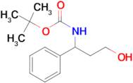 (3-Hydroxy-1-phenyl-propyl)-carbamic acid tert-butyl ester