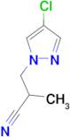 3-(4-Chloro-pyrazol-1-yl)-2-methyl-propionitrile