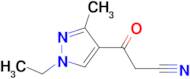 3-(1-Ethyl-3-methyl-1H-pyrazol-4-yl)-3-oxo-propionitrile