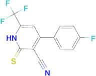 4-(4-Fluoro-phenyl)-2-thioxo-6-trifluoromethyl-2,3-dihydro-pyridine-3-carbonitrile
