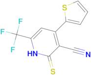 4-Thiophen-2-yl-2-thioxo-6-trifluoromethyl-1,2-dihydro-pyridine-3-carbonitrile