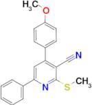 4-(4-Methoxy-phenyl)-2-methylsulfanyl-6-phenyl-nicotinonitrile