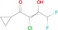 2-Chloro-1-cyclopropyl-4,4-difluoro-butane-1,3-dione