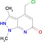 4-Chloromethyl-1,3-dimethyl-1,7-dihydro-pyrazolo[3,4-b]pyridin-6-one