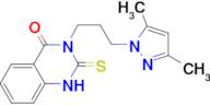 3-[3-(3,5-Dimethyl-pyrazol-1-yl)-propyl]-2-mercapto-3H-quinazolin-4-one