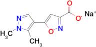 Sodium; 5-(1,5-dimethyl-1H-pyrazol-4-yl)-isoxazole-3-carboxylate