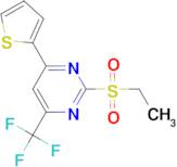 2-Ethanesulfonyl-4-thiophen-2-yl-6-trifluoromethyl-pyrimidine