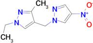 1-Ethyl-3-methyl-4-(4-nitro-pyrazol-1-ylmethyl)-1H -pyrazole